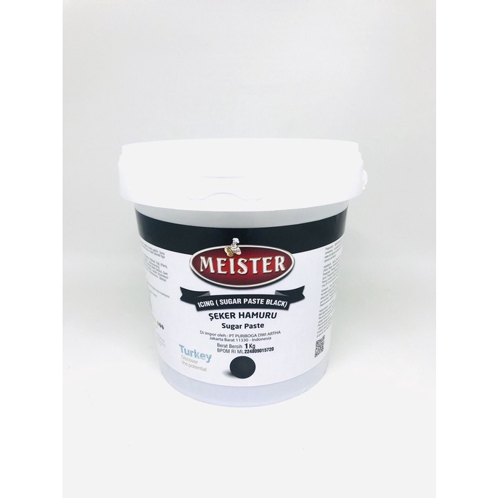 

Hariya Fondx Black Fondant Hitam 1Kg Merek Meister 1 Kg