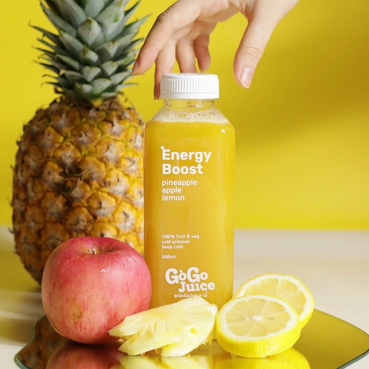 

Energy Boost 500Ml Cold Pressed Jus Nanas Apel Lemon Murni Sehat Pine