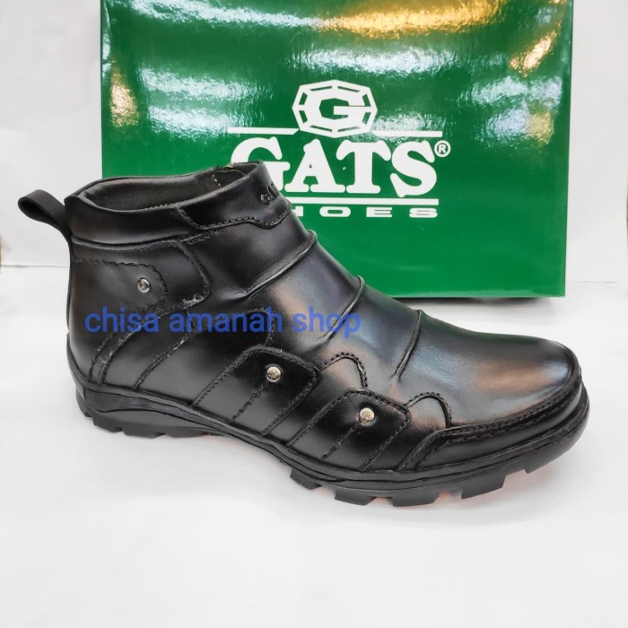 SEPATU BOOTS PRIA GATS SHOES TO2251 HITAM ORIGINAL ORIGINAL