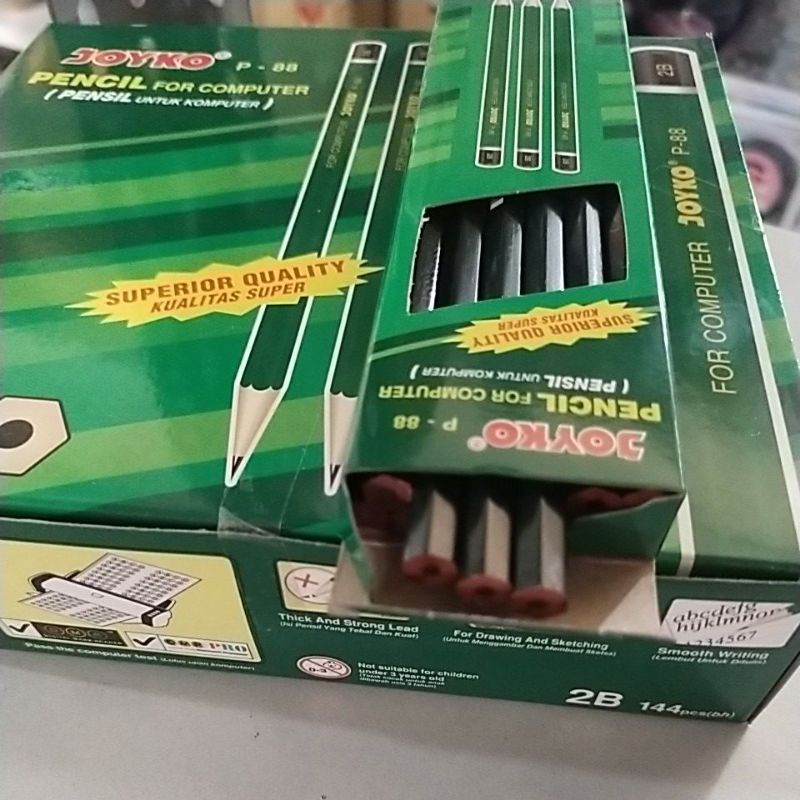 

pensil joyko 2b p88 / pensil ujian p-88 / p 88 original / asli