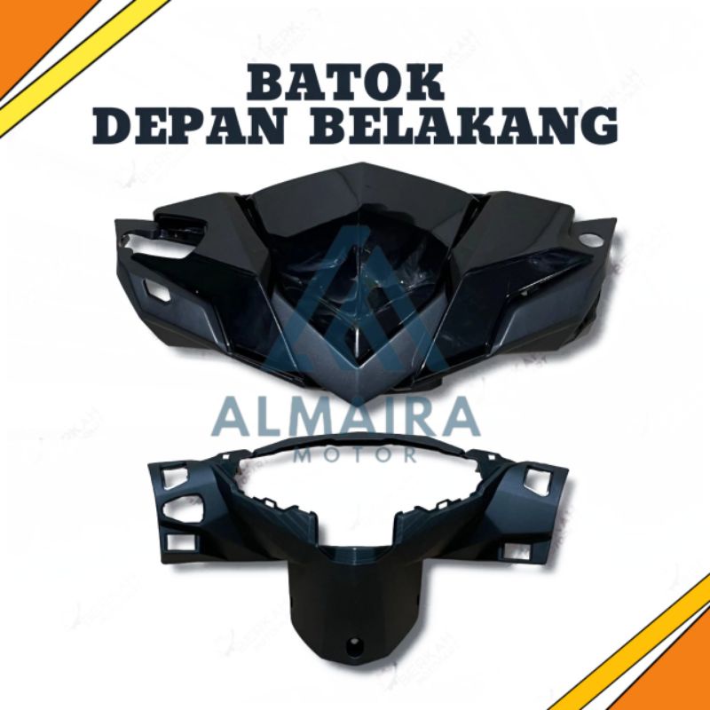 COVER BATOK DEPAN BELAKANG HITAM VARIO 125-150 LED OLD 2015-2018