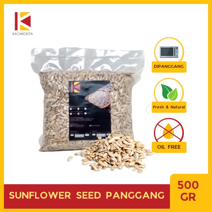 

Roasted Sunflower Seed / Kuaci Kupas Panggang 500Gr
