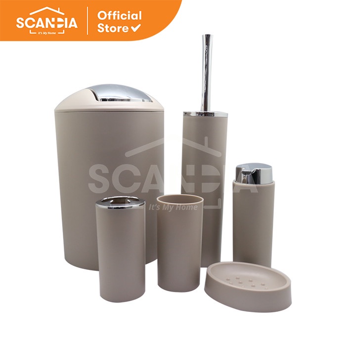 [Rak] Scandia Set Alat Mandi Nyttige Bathroom Set 6Pcs/Set [Mandi]