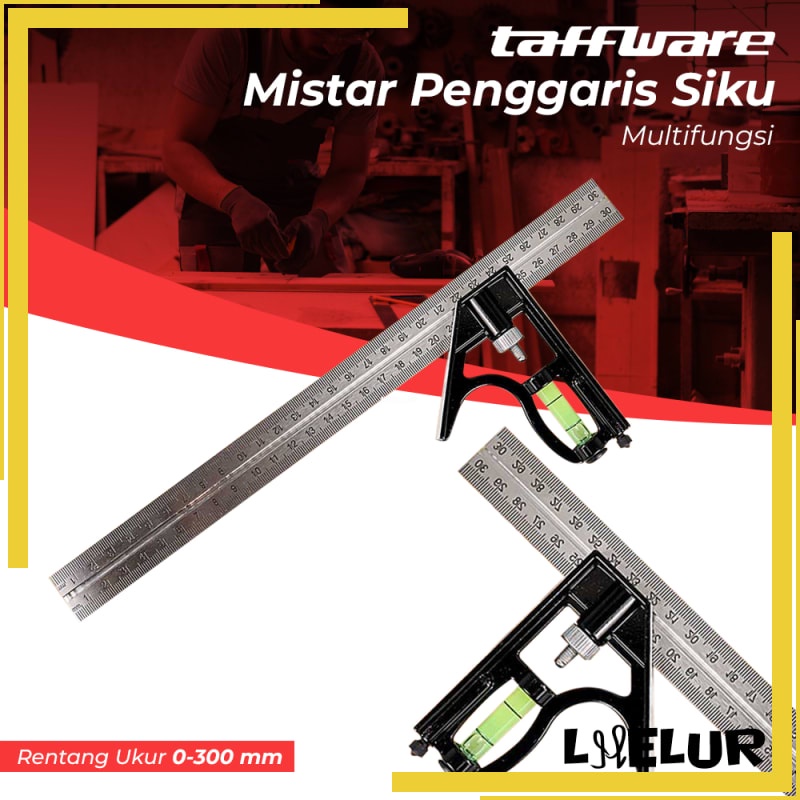 

Mistar Penggaris Siku Tukang Multifungsi Taffware ZEAST