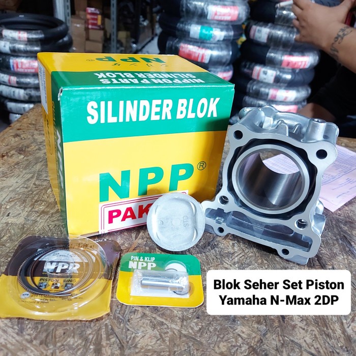✨New Ori Blok Block Boring Seher Set Piston Kit Yamaha Nmax N Max 2Dp Npp Ori Terbaru