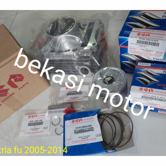 ✨Termurah Piston Kit Cylinder Blok Suzuki Satria Fu Karbu 2005-2014 Original Bisa Gojek