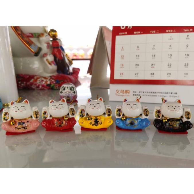 

Best Seller Maneki Neko Mini Set 5 Souvenir Unik Kado Kucing Hoki Patung Keramik Terbaik