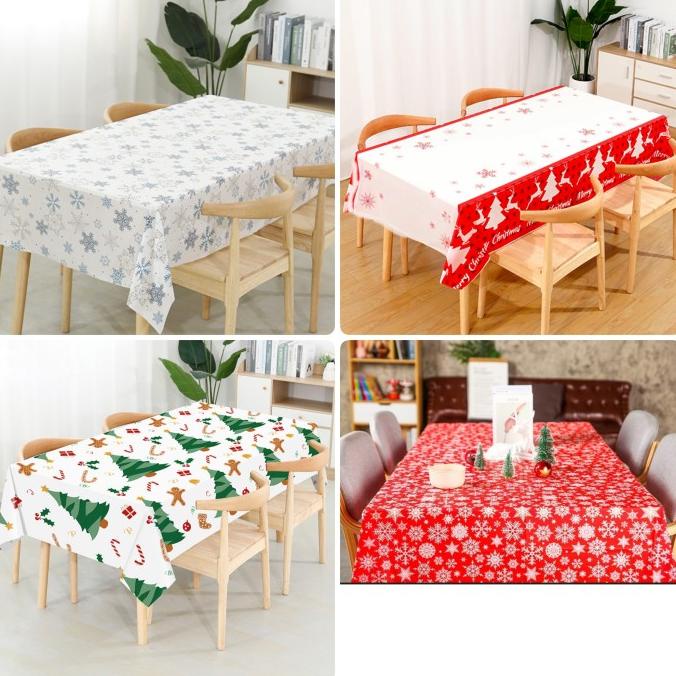 

New Tak Meja Natal Pvc Dekorasi Christmas Table Mat Table Runner Murah Berkualitas