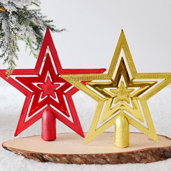 

Natal Top Bintang Natal 15Cm Dekorasi Bintang Atas Pohon Hiasan Christmas Original