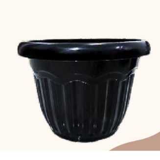 [Murah[ 1 Lusin POT Bunga Pot Plastik Pot Tanaman Pot Hitam Lusinan ukuran Besar dan Kecil [Obral[