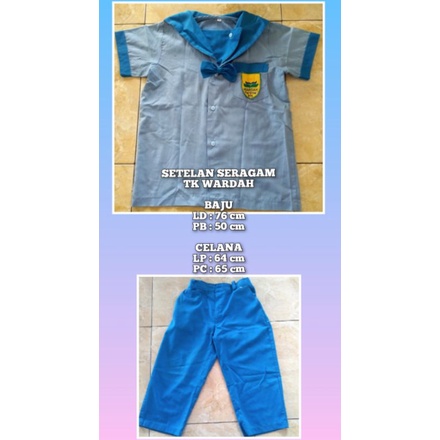 SERAGAM TK WARDAH PL / SERAGAM PAUD AISYIYAH PL