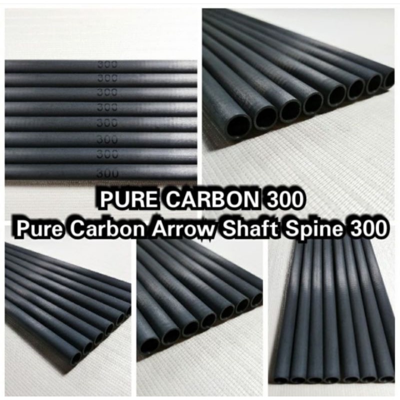 Pure Carbon Arrow Shaft Spine 300