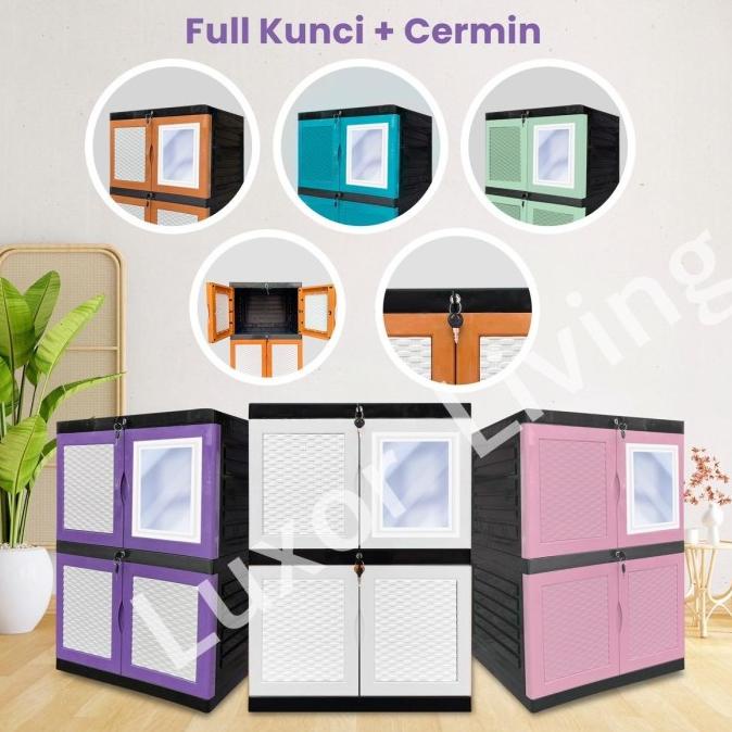 ~~~~~] Lemari Plastik Kunci Susun 2 MIni