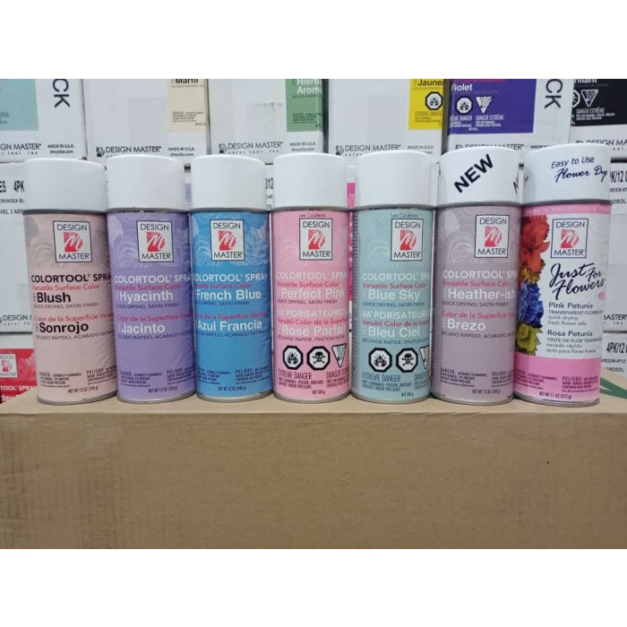 Promo Design Master Spray Pastel Cat Semprot Bunga Pilox Bunga Florist Ready