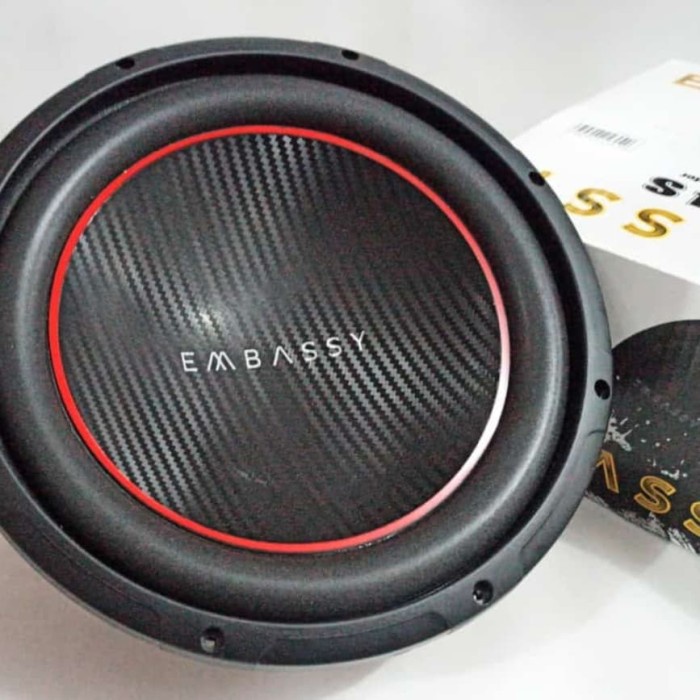 Promo Subwoofer Embassy 304 Single Coil 1300 Watt 12 Inci