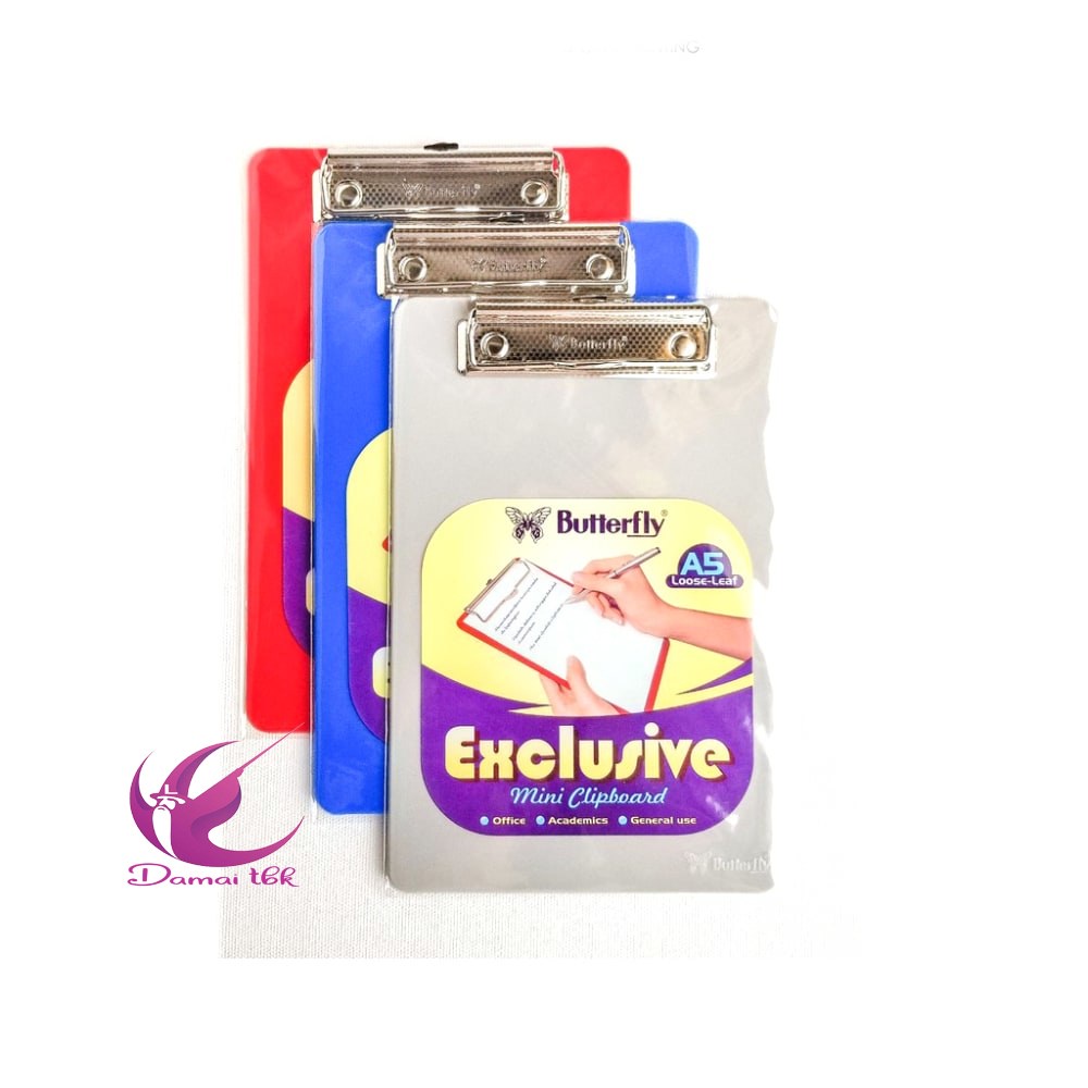 

Mini Clipboard A5 Butterfly / Papan Jalan A5 / Papan Ujian