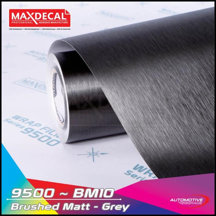 

BEST DEAL [ROLL] MAXDECAL 7500 BM10 GREY BRUSHED METAL STEEL TEKSTUR KUAS GARIS !!