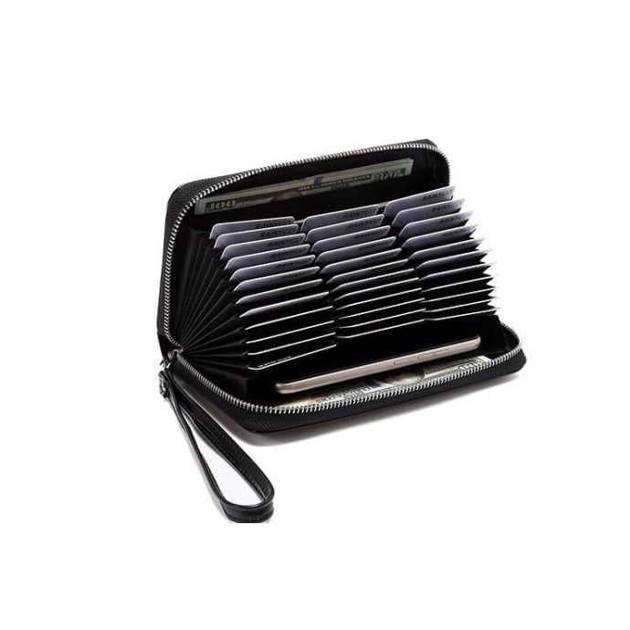 

Dompet Panjang Tebal Rfid Protection Dompet Kartu 36 Card Holder 1627 Original