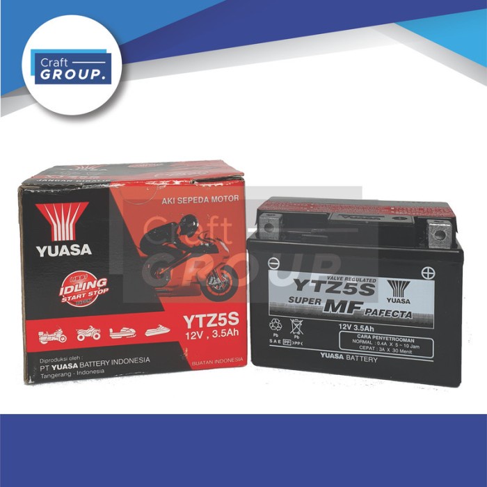 Aki Motor Yamaha X Ride Yuasa YTZ5S MURMER