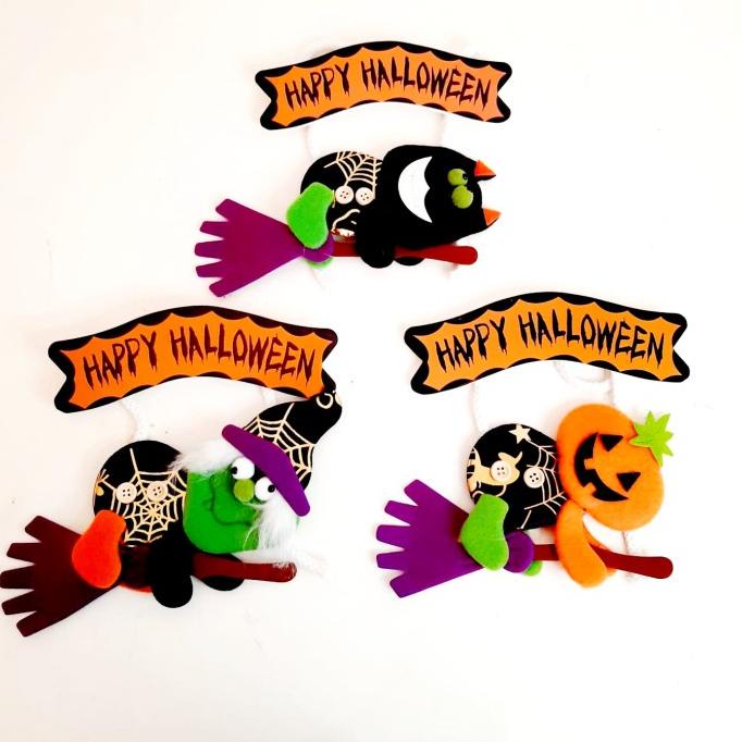 

Gantungan Happy Halloween Hanger Witch Labu Dekorasi Pesta Haloween Limited Edition
