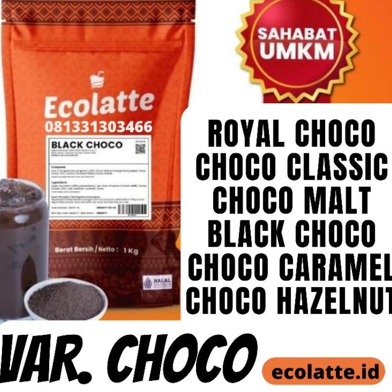 

Special - BUBUK MINUMAN ECOLATTE 1KG VARIAN COKELAT CHOCO ,.