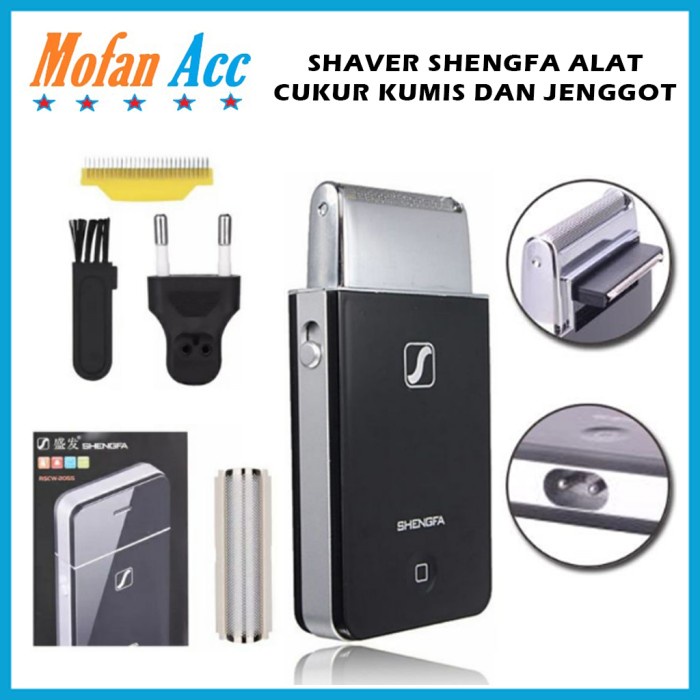 alat cukur rambut Shengfa Shaver model iphone - Alat Cukur Kumis dan Jenggot(G6C9) cukur rambut bayi