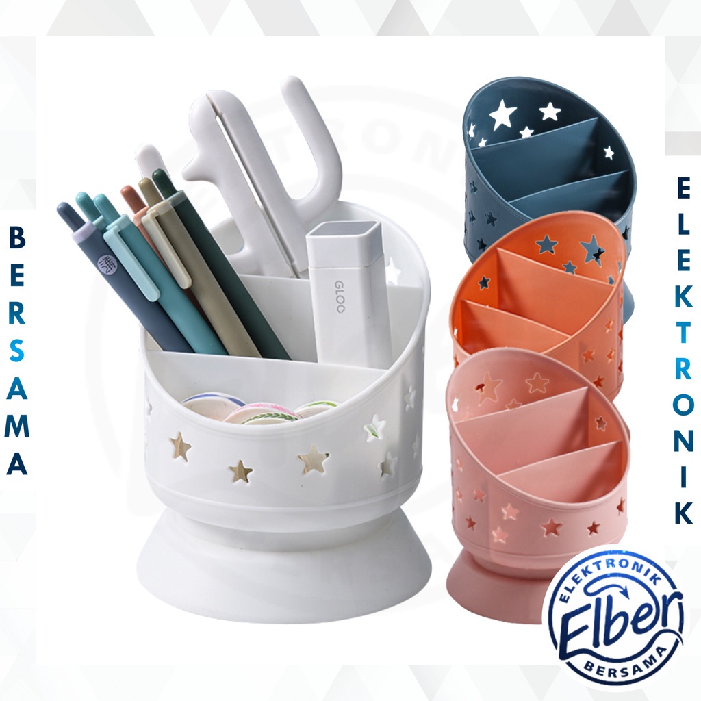 

ELBER HL0219 Rak Kosmetik Tempat Penyimpanan Alat Tulis Serbaguna Pen Holder Storage Box Y1500