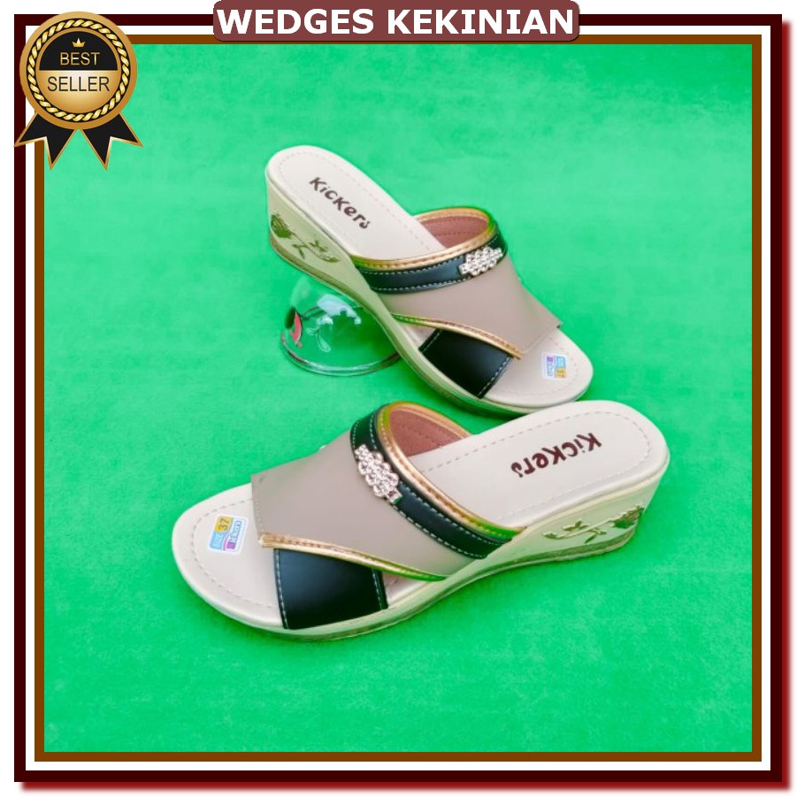 Sndal Pesta Hak Tahu 3Cm Wejes Wanita Elegan Import Weges Perempuan Elejant Sendal Kondangan Ibu Ibu