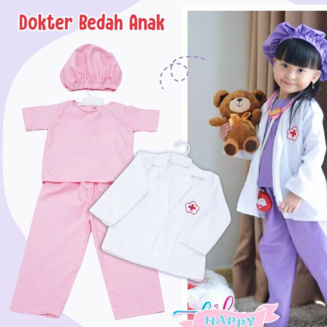 baju dokter bedah anak perempuan kostum dokter anak baju profesi