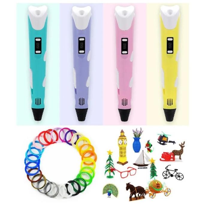 

3D Printing Pen Smart Printer Art 3 Dimensi Filament PLA