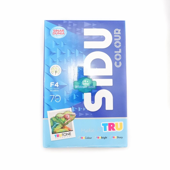 

Kertas HVS Biru Muda Sinar Dunia F4 70gsm Folio 215x330mm 1 Rim
