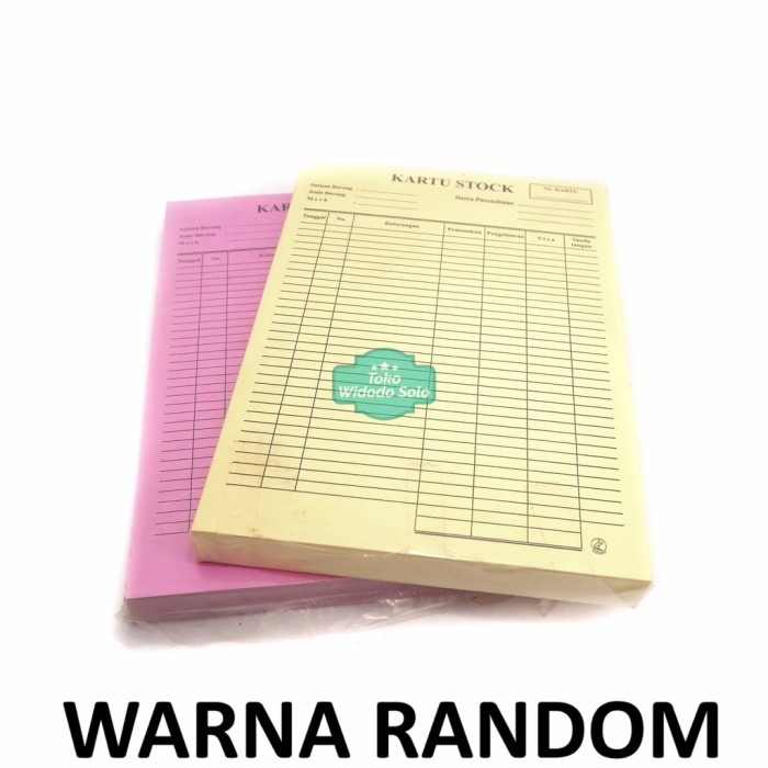 

Kartu Stock Kecil Stock Card Persediaan Ukuran 15x21cm Isi 100 Lembar