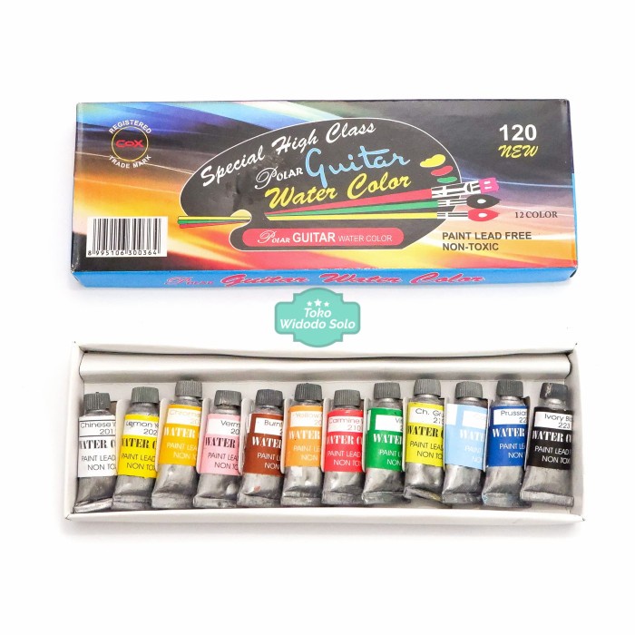 

Cat Air Lukis Kecil 12 Warna Polar Guitar Water Color 120 Paint