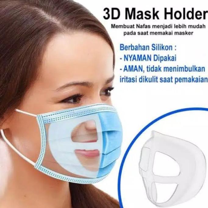 ] bracket masker / masker 3d/ penyangga masker silikon / 3d mask