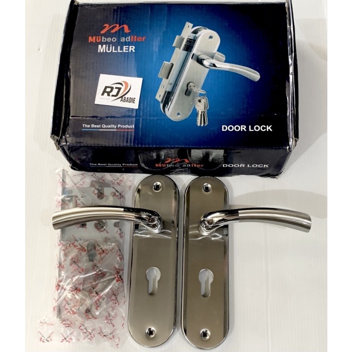 Latin- Handle Gagang Kunci Pintu Tanggung Stainless Muller Set