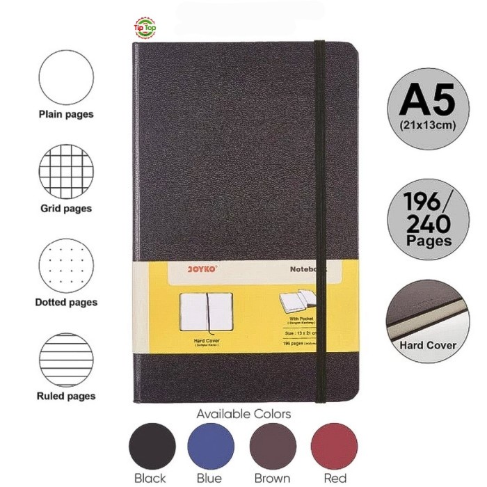 

JOYKO Notebook/ Buku Tulis Catatan Agenda HardCover A5 NB-701 (Dotted)