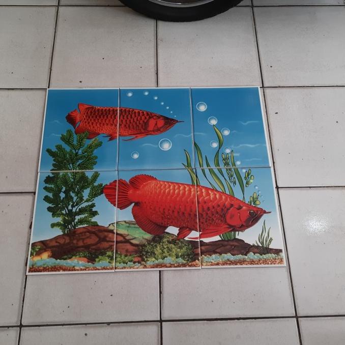 ><><><] keramik dekorasi/ Arwana / 60x50cm