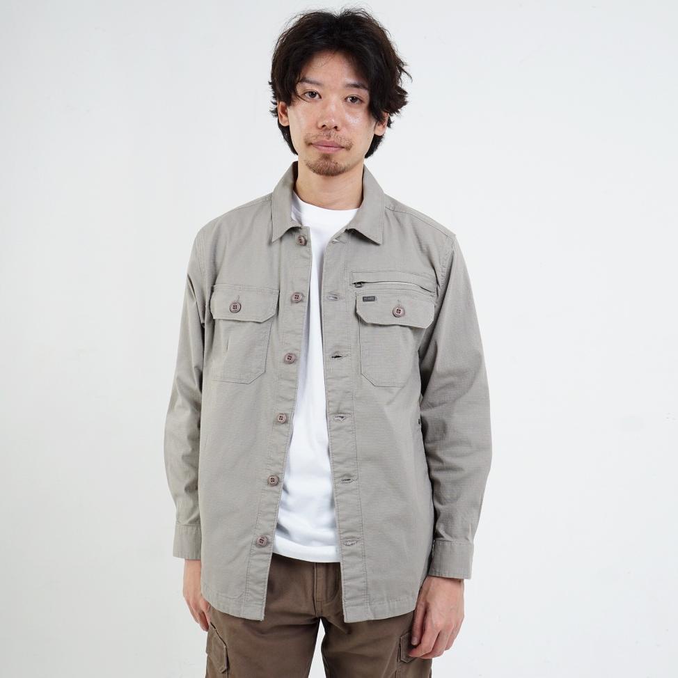 Kemeja Tactical Lapangan Pria Gunung Outdoor Kantor Pdl Wtac Jaket Mgee North C004 Khaky