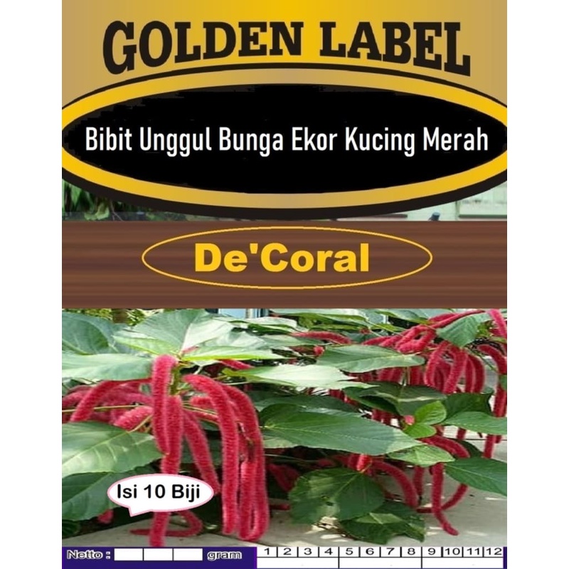 Bibit Bunga Ekor Kucing Merah | Biji Benih Bunga Ekor Kucing Merah