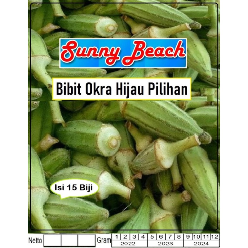 Bibit Okra Hijau Pilihan |Benih Okra Hijau |Bibit Sayur Okra Hijau