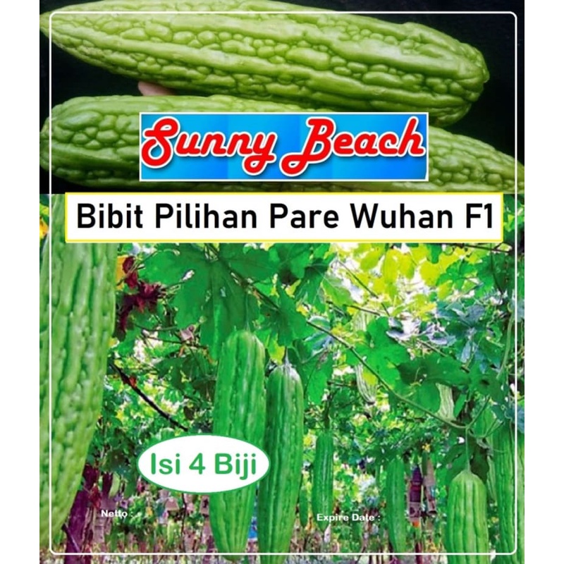 Bibit Pilihan Pare Wuhan F1|Biji Benih Pare Wuhan F1|Pare Hijau