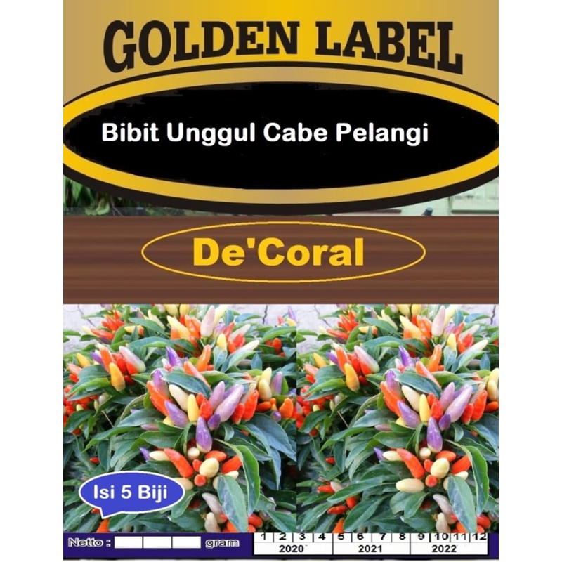 Bibit Unggul Cabe Pelangi | Benih Cabai Pelangi