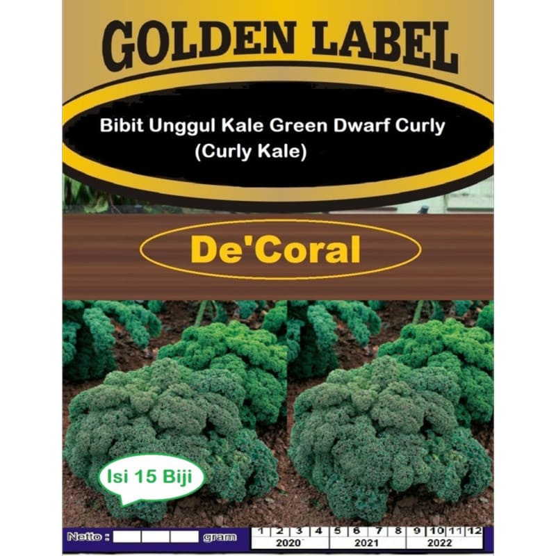 Bibit Unggul Kale Green Dwarf Curly | Benih Curly Kale