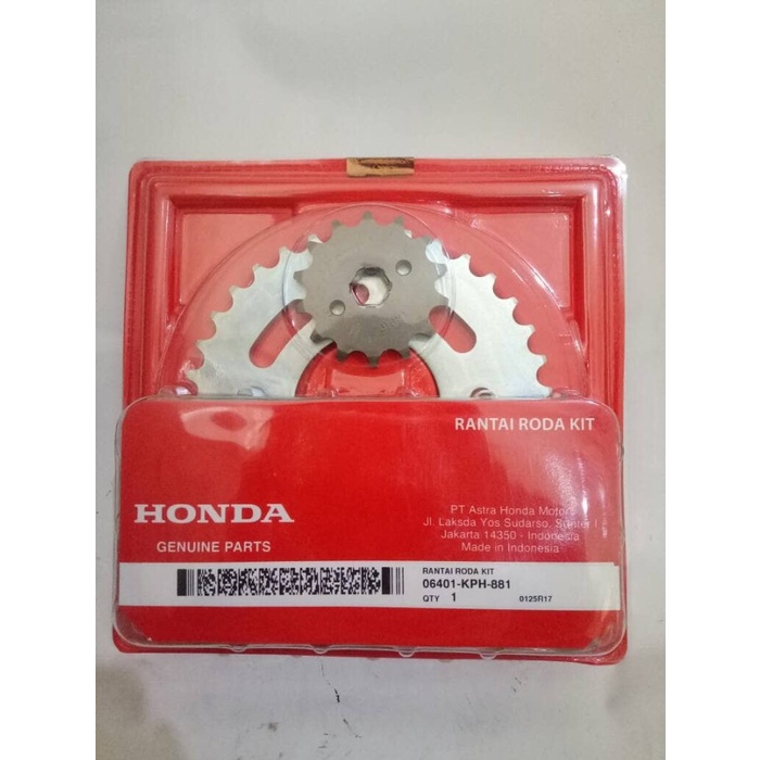 GIRSET KPH GEAR SET KARISMA SUPRA X 125 ASLI HONDA AHM ORIGINAL BEST QUALITY