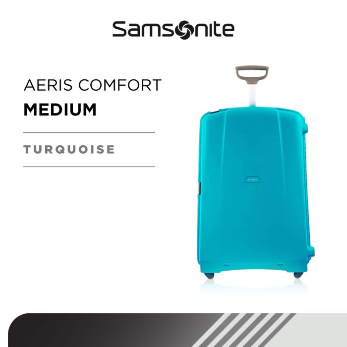 Promo Samsonite Koper Hardcase Aeris Comfort Medium 25 Inch - Turquoise Terbaru