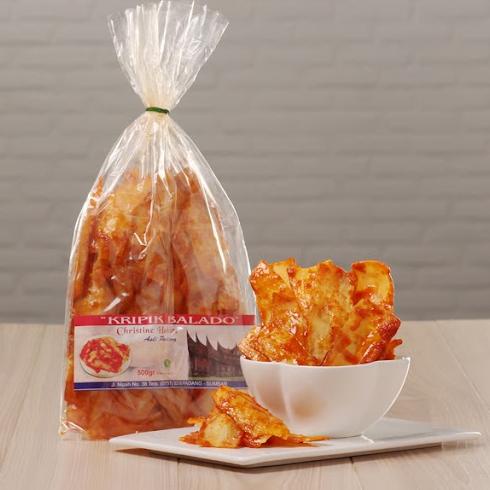 

Ready Keripik Balado Panjang 500gr / Keripik Balado Padang Christine Hakim