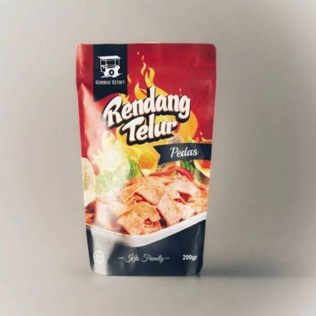 

Ready Kripik rendang telor pedas keto Non COD