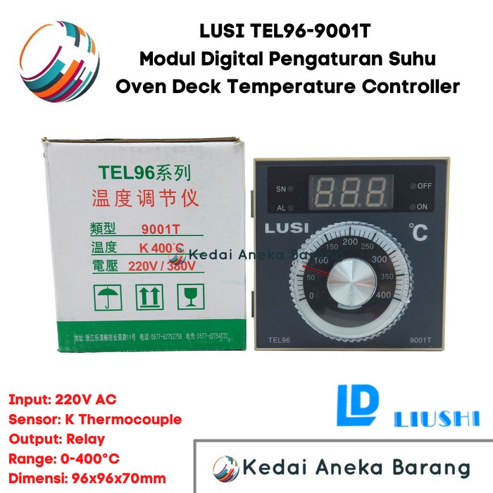 Lusi Oven Deck Temperature Temperatur Controller Tel96-9001T 9001T