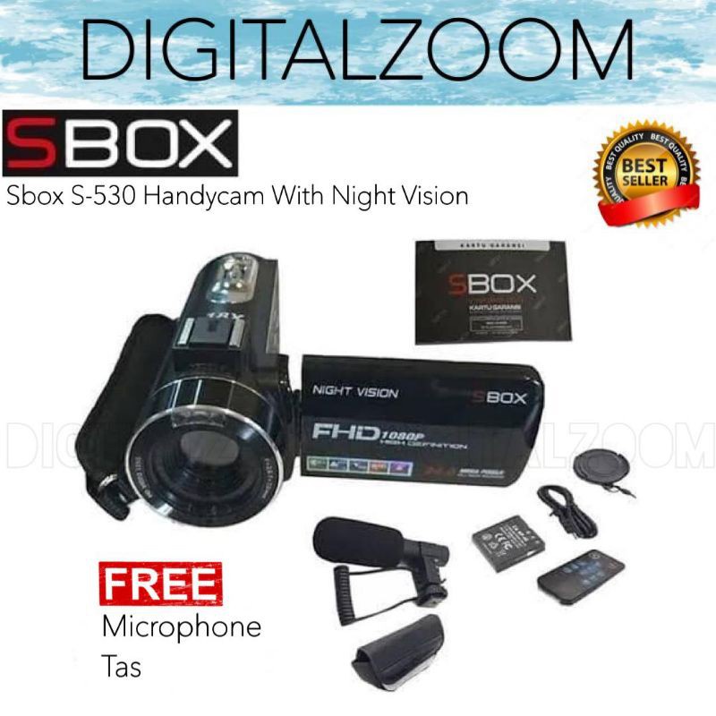 Sbox S-530 - Camcorder Sbox S530 Full Hd With Night Vision