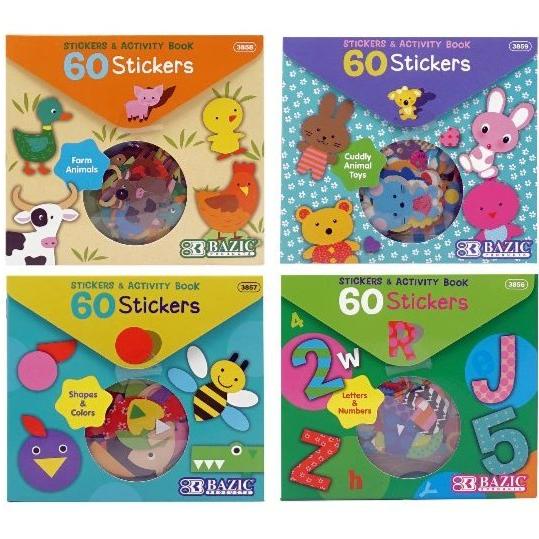 

BARANG TERBARU !!! BAZIC STICKER AND ACTIVITY BOOK SET STIKER HURUF HEWAN BONEKA - TERLARIS